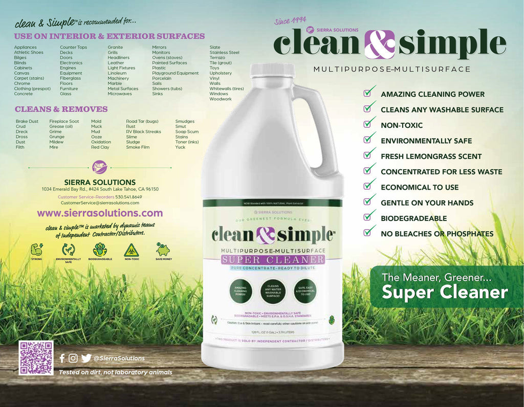 clean & simple™ SUPER CLEANER concentrate: A Sustainable Solution for a Cleaner Future