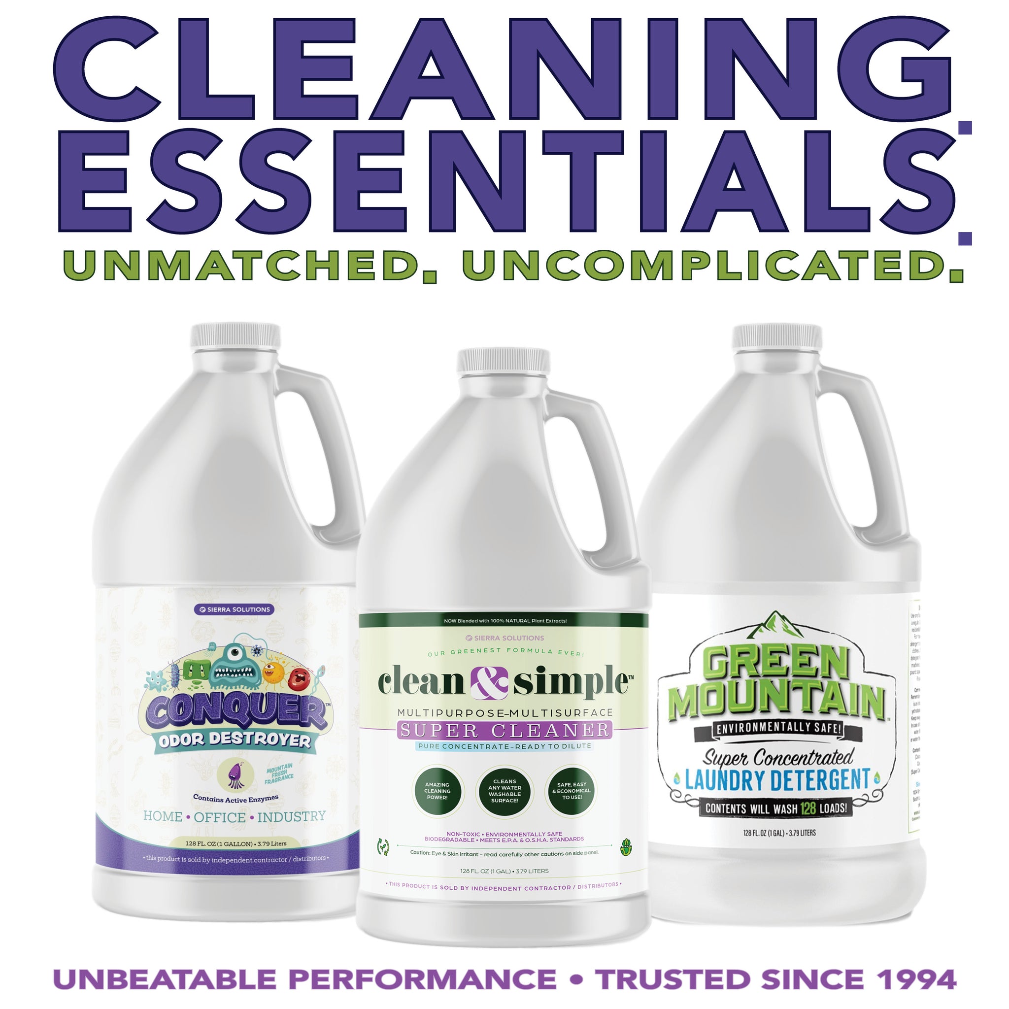 The Essentials Bundle – Clean, Deodorize & Wash for Less! – Sierra ...
