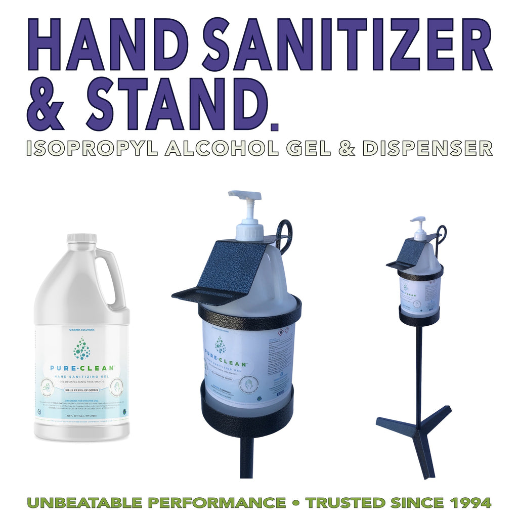 COMBO SPECIAL!!! PURE•CLEAN™ Hand Sanitizing Gel and Awesome Dispensing Stand!
