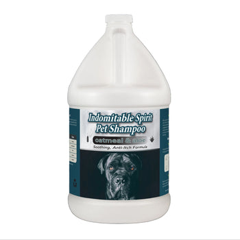 Indomitable Spirit Dog and Cat Shampoo with Oatmeal & Aloe - Gentle, Soothing, & Hypoallergenic Formula