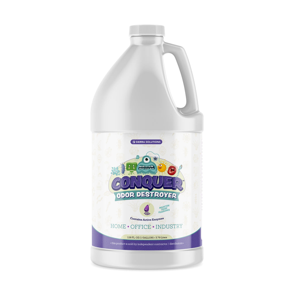 CONQUER™ ODOR DESTROYER is an excellent product that will eliminate pet stain odors from carpeting and rooms.