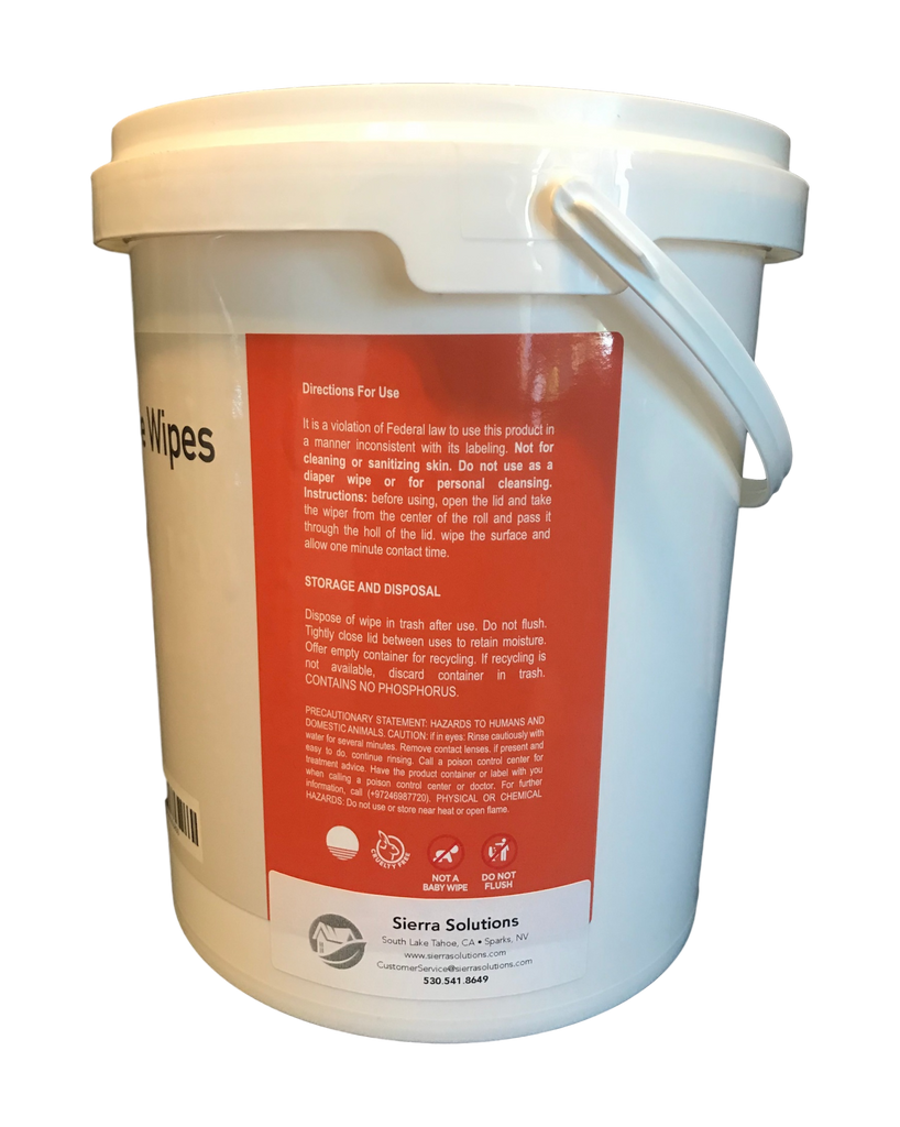 Disinfecting Surface Wipes - Big Ol' Tub of 400 Wipes! – Sierra Solutions