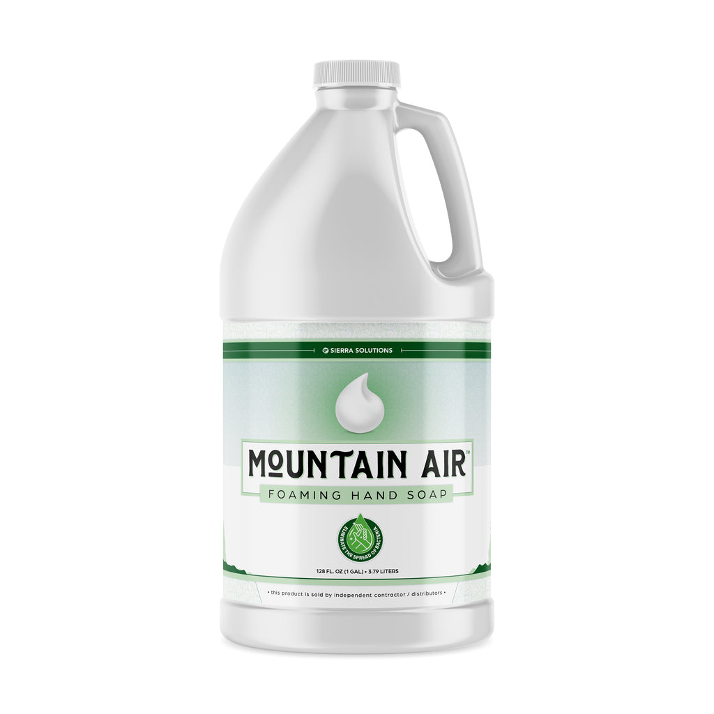 Mountain Air™ Foaming Hand Soap is blended with mild, high foaming surfactants, and skin conditioning agents formulated to provide a pleasant yet effective hand cleaning product.