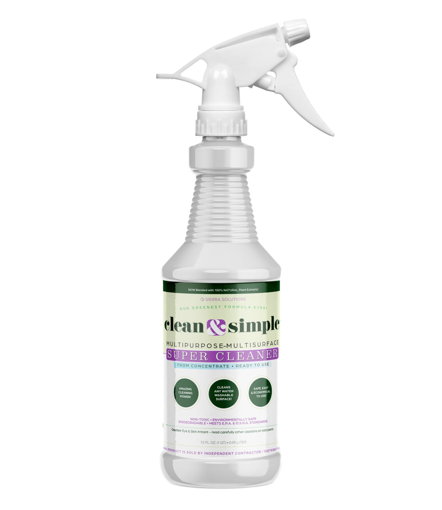 clean & simple™ SUPER CLEANER spray bottle